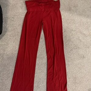 Skims fold over flared leggings